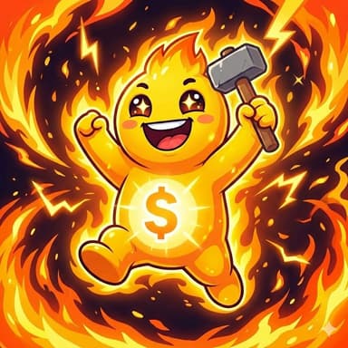 Sparky — the KidForge mascot, a golden forge creature with a hammer